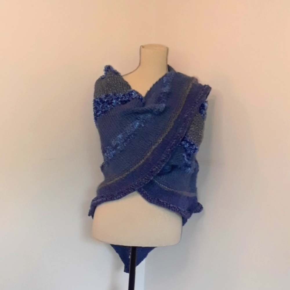 Shawl ,  hand knitted